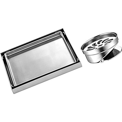 Cache-bonde de douche minimaliste en acier inoxydable 304, forme (1/5)