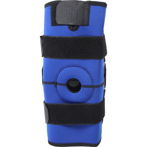 Genouillère de soutien avec cadre en alliage d'aluminium, genouillère de compression avec sangle Velcro chaude, genouillère extensible (1/5)