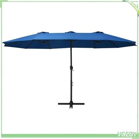 Parasol d'extérieur - FAFEICY - 47303 - Double toit - 460x270 cm - Pied aluminium (1/5)