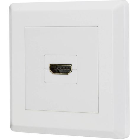 Renkforce RF-4724906 HDMI Adaptateur [1x HDMI femelle - 1x HDMI femelle] blanc contacts dorés (1/5)