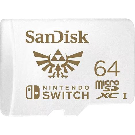 Carte mémoire microSDXC 16-512 Go / 1 To, pour console NS, vitesse de lecture jusqu'à 100 Mo/s, stockage haute capacité, compatible Nintendo Switch, idéale pour jeux et données