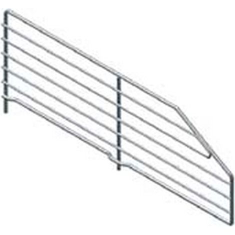 1PZ DIVISORIO TRAPEZOIDALE IN FILO CROMATO - mm.500 l.x160/80 h.