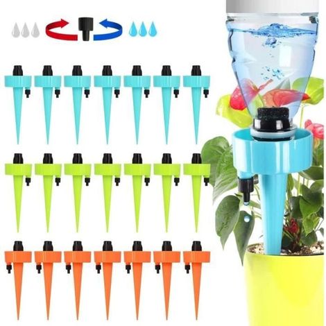 Drip Irrigation System, 24 Adjustable Nozzles for Automatic Plant Watering.