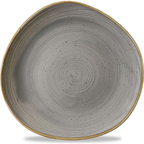 Assiette ronde Stonecast grise - 210 mm - Finedine (1/5)