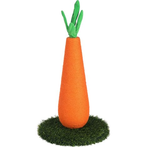 Jouet griffoir Wuttel carotte Arbre a griffer pour chat 69cm (1/4)