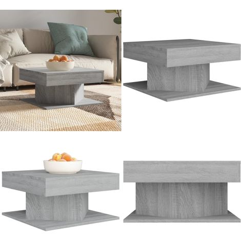 Couchtisch Grau Sonoma 57x57x30 cm Holzwerkstoff - Couchtisch - Wohnzimmerstil - Grau - Holzmöbel - Esszimmertisch - Home & Living (1/5)