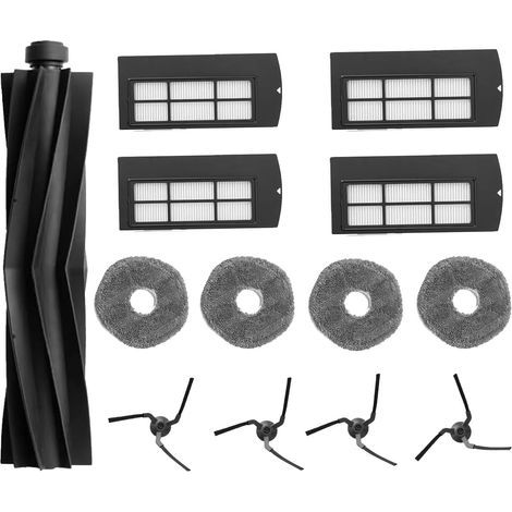 Zubehör, das mit der EUFY X9-Serie kompatibel ist: Hauptbürste, Filter, Tuch, Seitenbürste, Filter, Filter – 13 Ersatzteile
