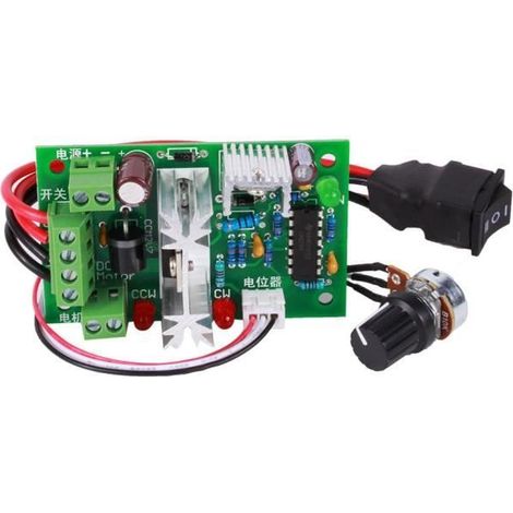 10V 12V 24V 30V Contrleur de vitesse moteur PWM DC réglable inverseur 120W (1/4)