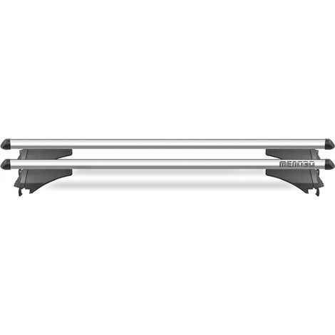 Barras de techo universales flush / raised rails para auto Tiger Silver (1/5)