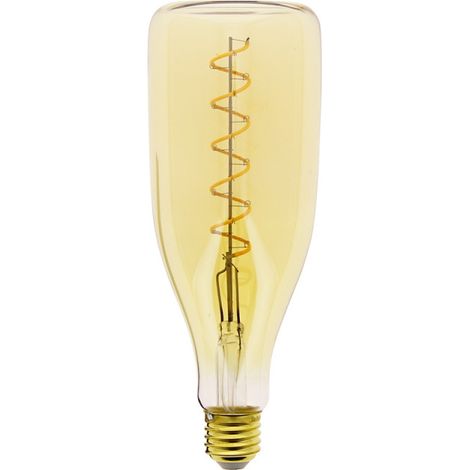 Xanlite – Ampoule LED E27 4W équivalent 30W – 350 lumens blanc chaud – Verre ambré design bouteille – RFDE400B100A