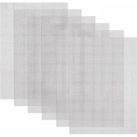 6 Pièces Grillage Anti Rongeur Rigide et Fin, Plaques Grillage Acier Inoxydable 20 Mailles A5, Treillis Métallique Anti Nuisibles, pour Ventilation, Fenêtres, Portes, Filtres, 15x21cm (1/5)