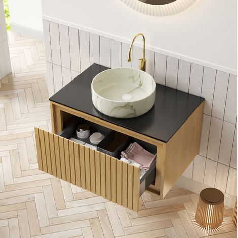 Waschtischunterschrank hängend mit Schublade 61 cm OKMYHOME (1/5)