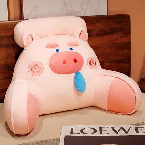paquete: almohada para el respaldo de la cama, almohada lumbar suave, con funda de almohada lavable, con reposabrazos, adecuada para sentarse, relajarse, mirar televisión, jugar o conducir en la cama 