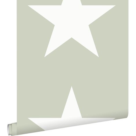 papier peint étoiles vert menthe - ESTAhome (1/5)