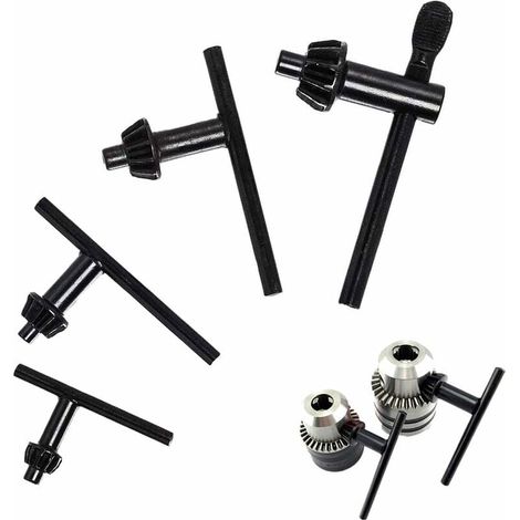 4 pièces Clé de Mandrin de Rechange, Clé de Mandrin Électrique, 10mm/ 13mm/ 16mm/ 20mm, Clé Univers pour Perceuse à Mandrin, pour Perceuse à Percussion Outil de Serrage de Perceuse (1/5)