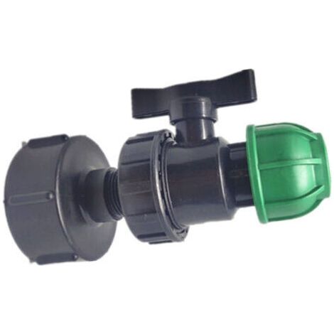IBC - Portable Ton Barrel Accessoires Joint de tuyau de jardin Adaptateur de joint de tuyau en PE sûr et durable pour les connecteurs d'eau de maison et de jardin Generic (sortie 20 de la vann (1/3)