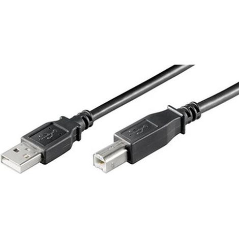 GOOBAY USB 2.0 Hi-Speed Anschlusskabel A/B, 93597, 3 m, schwarz (1/5)