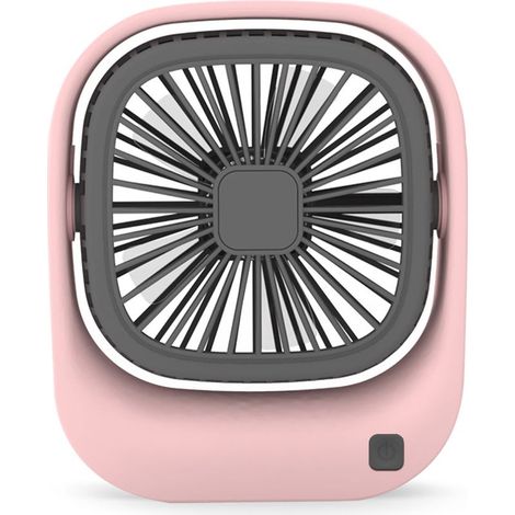 Tragbarer Ventilator – Mini-USB-Ventilator mit Ladefunktion – Für Büro, Zuhause und Reisen – 3 Geschwindigkeitsstufen – Abnehmbarer Ständer – 1 Stück (1/5)