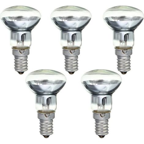 Lampe à Lave de Remplacement E14 R39 30W Projecteur à Visser Ampoule RéFlecteur Clair Spot Ampoules Lave à Incandescence 5 PièCes-Ywey (1/4)