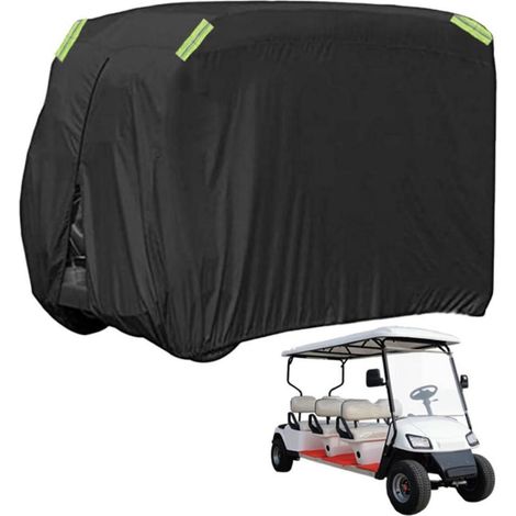 Golfwagen Abdeckung 6 Sitze, wetterfest, UV-Schutz, 210D Polyester, mit Reißverschluss (1/5)