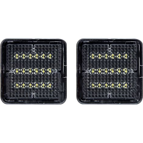 Paire de lampes de plaque d'immatriculation LED 18 diodes 6000K 12V DC pour Toyota Tacoma 2016-2019 (1/5)
