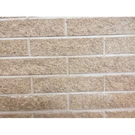 Plaqueta PiedraFusion - 39x19x6 cm / Blanco Crema / Palet 180 un (sin descarga) (1/5)