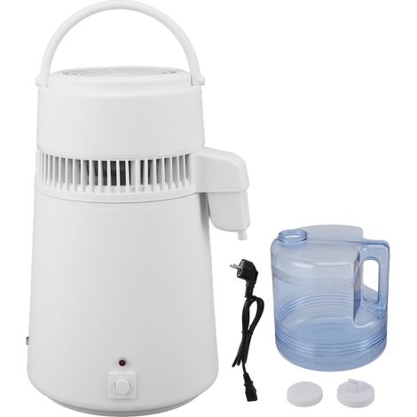 Distillateur d'eau 4L acier inoxydable automatique protection surchauffe machine à eau distillée maison laboratoire bureau prise UE 220V (1/5)