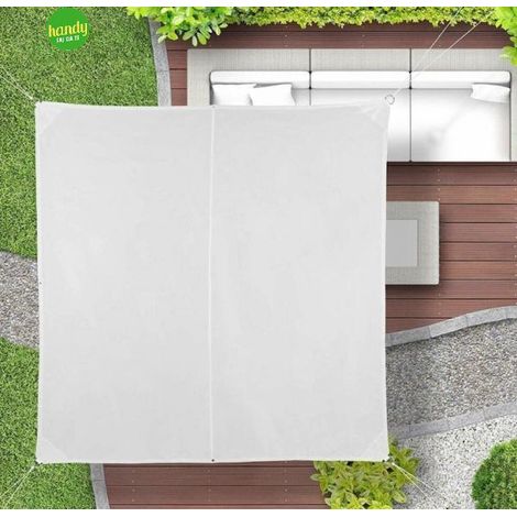 Tenda a vela quadrata Verdelook bianca 3,6 x 3,6 mt (1/2)