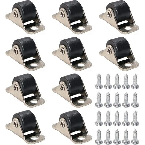 Roulettes De Meubles 10 Pièces Avec Plaque En Acier, Roue Portante De Meubles Silencieuse Pour Cas De Vol, Boîtes À Outils, Armoire De Table (1/5)