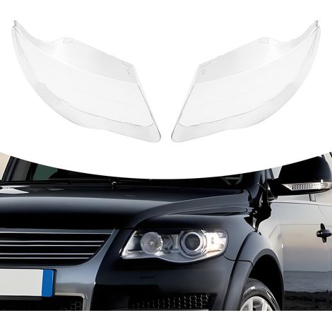 2x Scheinwerferglas-Abdeckung für VW Touareg 2007-2010 (LED), PC, Klar, Direkter Austausch (1/5)