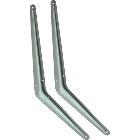 Supports d'étagère blancs de 7,6 x 25,4 x 30,5 cm – Robuste et élégant (1/2)