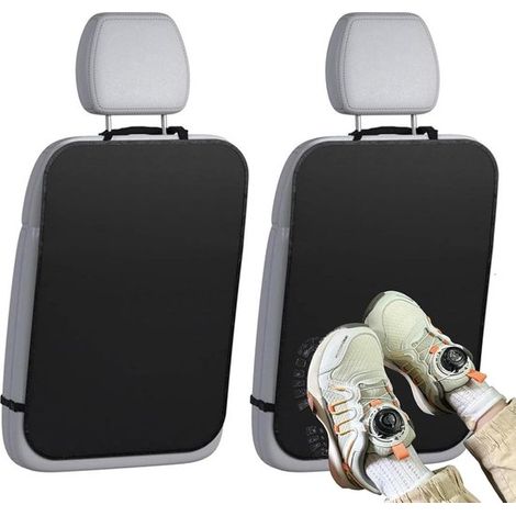 Set di 2 protezioni per lo schienale del seggiolino auto per bambini. Protezione impermeabile e antigraffio per lo schienale del seggiolino auto, con design traspirante e cinghie elastiche universali. (1/5)