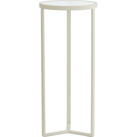 Light & Living colonne RETIRO en verre ribbé clair crème – Ø35x81 (1/4)