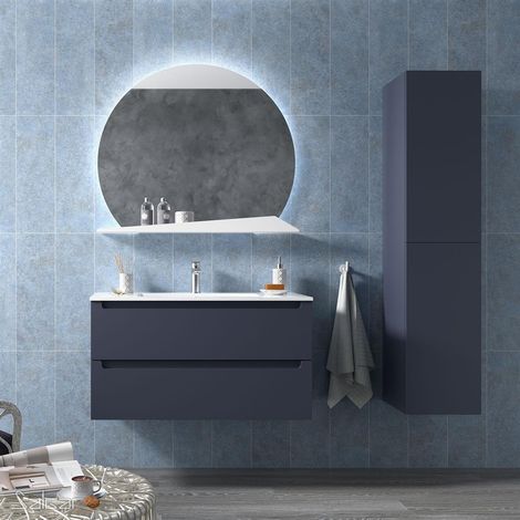 Waschtischunterschrank MONTERREY 1000 2 Schubladen Night Blue (1/5)