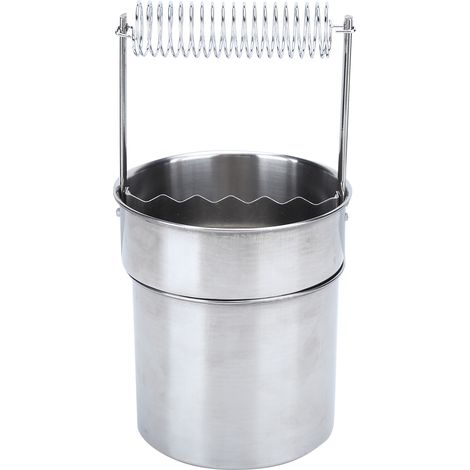 Nettoyeur de pinceaux d'artiste à double filtration, portable, en acier inoxydable, pour le dessin