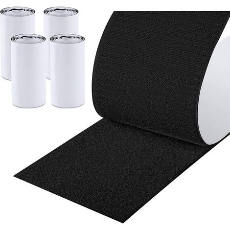 Double-Sided Self-Adhesive Hook and Loop Tape, 11cm x 2m, Powerful Shearable Adhesive, Hook and Loop Fasteners, Self-Adhesive Tape for Sofas, DIY, Crafts, Home and Office (1/5)