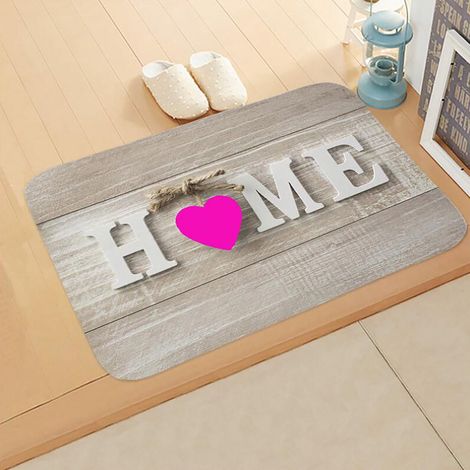 Tapis Anti-dérapant - En Flanelle Suédée - Pour Salle De Bain Chambre Salon Couloir - 40 x 60 cm - 1 Pièce (1/3)