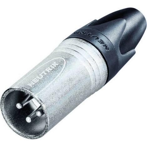 XLR mâle, droit Neutrik NC3MXX Nombre de pôles: 3 argent 1 pc(s) D28082 (1/2)