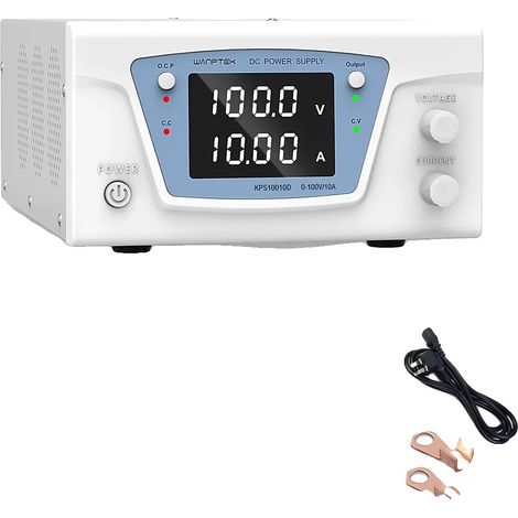 Fuente de alimentación, voltaje ajustable, alta capacidad de corriente, KPS10010D 100V 10A (1/2)