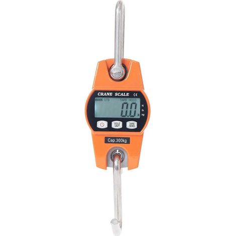 Balance suspendue portable 400 kg (880 lb), avec boîtier en plastique ABS et grand écran LCD, mini balance numérique portable pour la pêche. (1/5)
