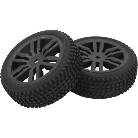 2 Pneus en Caoutchouc 1/16 pour Voiture RC, Adhérence Exceptionnelle et Usure Résistante pour BONZAI Jubatus et Intrepid (1/5)