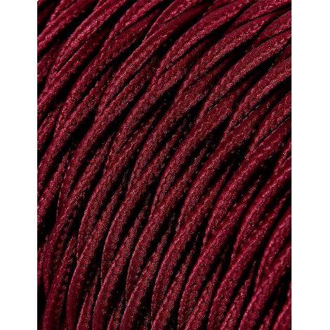 Cable de cuerda de yute trenzada y recubierta con tela 3x0,75mm 25m Euro/m