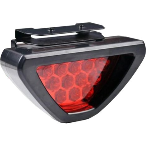 Feu stop universel - LED rouge, feu arrière, troisième feu stop, antibrouillard - Rouge-Noir (1/5)
