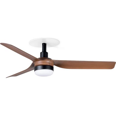 MINI PUNT RECESSED S Ventilator schwarz/Nussbaum 20W SWT