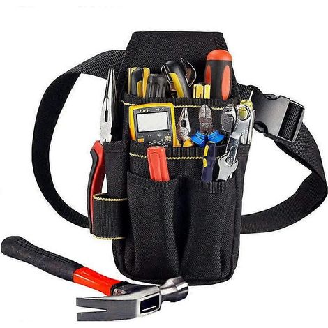 Pochette porte-outils de menuisier, fixation à la ceinture de travail pour outils d'électricien (1/5)