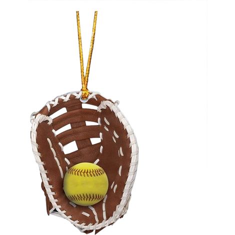 Gant De Softball - Décoration Murale En Acrylique Personnalisable - Crochet À Fixer Sans Dommage - 1 Pièce (1/4)