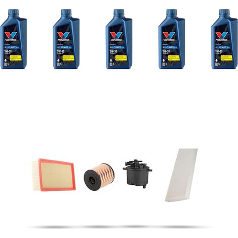 Kit tagliando 4 FILTRI e 5L OLIO compatibile con Peugeot 807 2.2 HDI FAP 125kw dal 2007 (1/5)