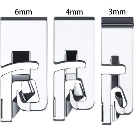 machine à couet cerclage et pied - convient à la maison 3 mm, 4 mm et 6 mm (pack de 3) ensemble a (1/3)