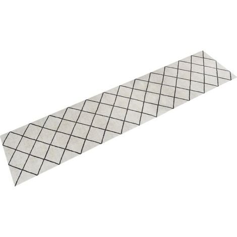 Tapis de cuisine lavable-Tapis de salon-Tapis Chambre impression carrée 60x300 cm velours 233446 (1/5)
