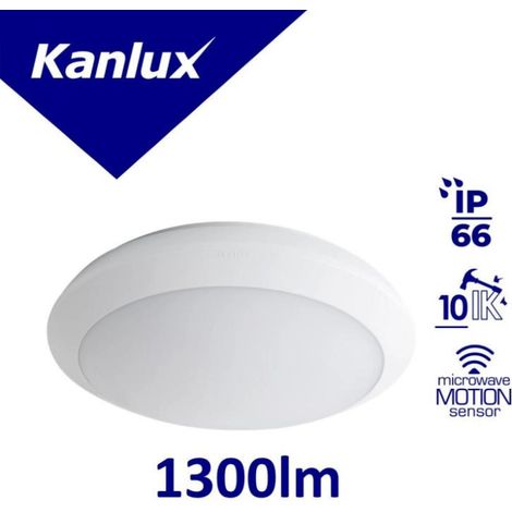 Lámpara de techo LED daba N 16W 1300lm 4000K IP66 con sensor de movimiento y función nocturna 19062